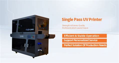 Single Pass Uv Inkjet Printer High Speed Flatbed Digital One Pass