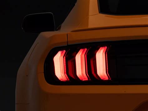 Raxiom Mustang Euro Style Led Tail Lights Gloss Black Housing Smoked