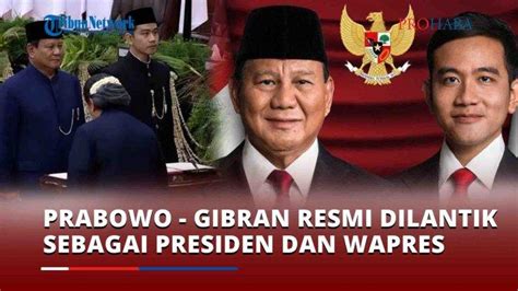 Video Moment Sumpah Prabowo Dan Gibran Saat Dilantik Sebagai Presiden