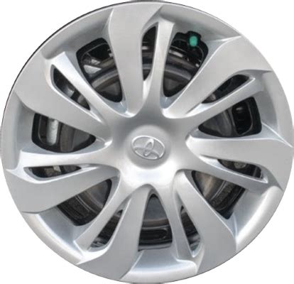 HUBCAP TOYOTA YARIS 06 08 15 8 SPOKE SILVER WHEEL COVER 1 OEM Hub Caps