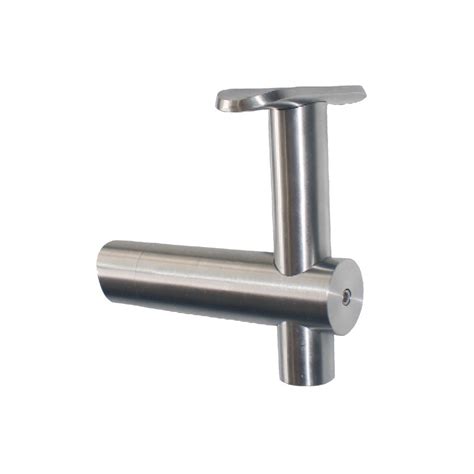 Support de main courante sur tube ø 42 4 mm déporté inox 304 brossé