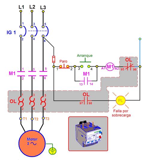 Coparoman Diagramas Con Rel De Sobrecarga T Rmico