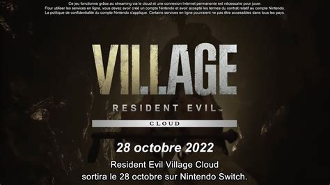 Nintendo Actu On Twitter Resident Evil Village Cloud Sortira Le