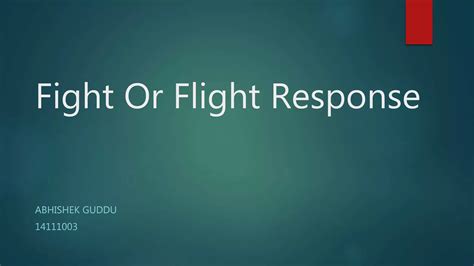 Fight or Flight Response | PPT