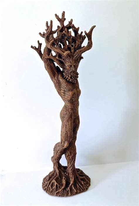 Green Man Cernunnos Statue Etsy Statue Green Man Celtic Gods