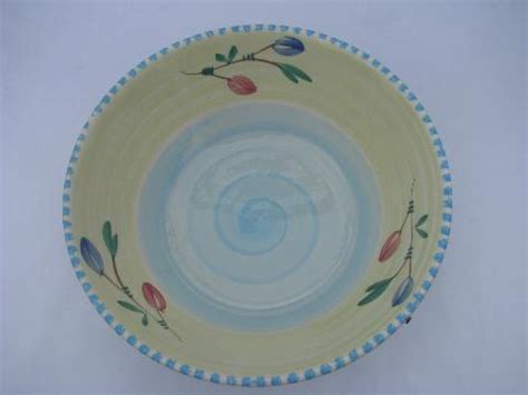 hand-painted Italian pottery, huge spaghetti & salad serving bowls