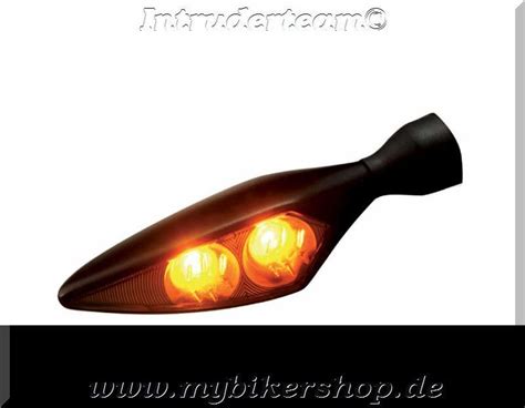 Blinker Micro Rhombus Dark Schwarz Vorne Rechts Hinten Links