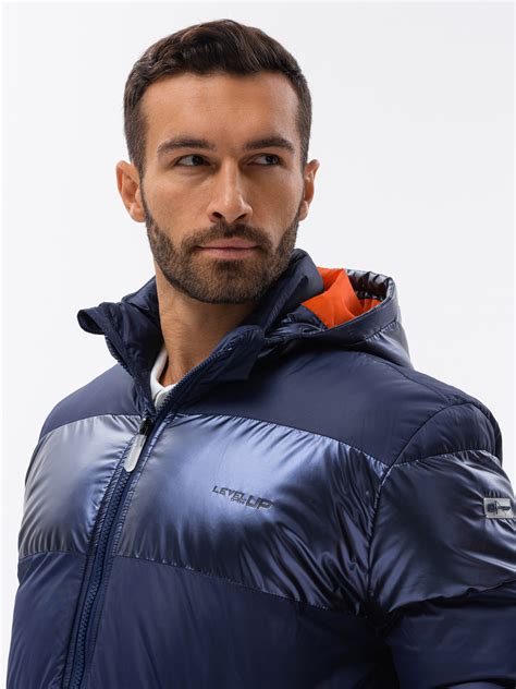 Mens Winter Jacket Dark Blue C546 Mens Clothing Online