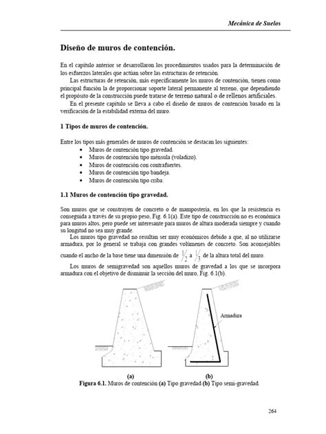 Diseño De Muros De Contención Pdf Hormigón Fuerza