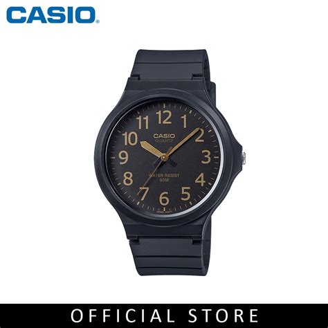 Casio General Mw B V Black Resin Band Men Watch Shopee Malaysia