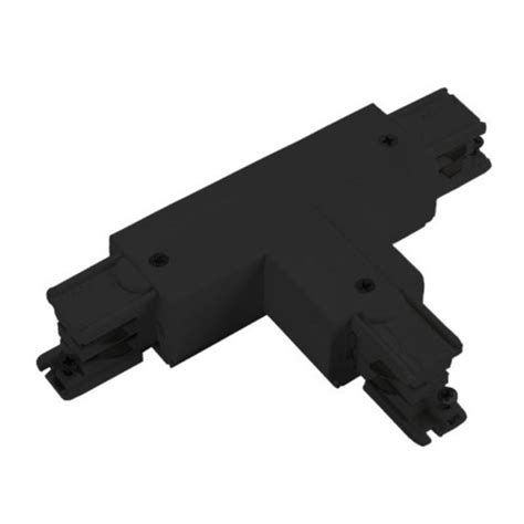 Conector En T Negro Para Carril Led Trif Sico