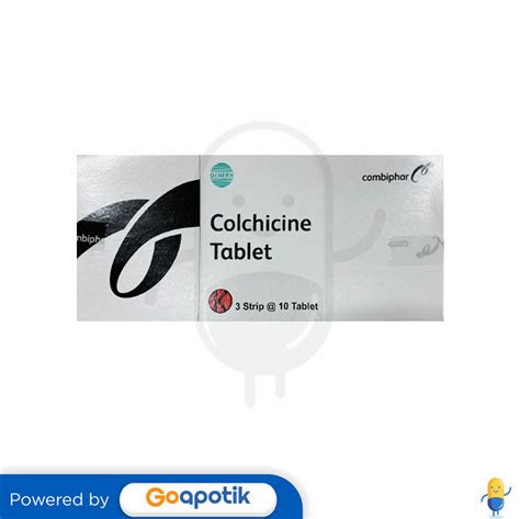 COLCHICINE COMBIPHAR 0.5 MG BOX 30 TABLET - Kegunaan, Efek Samping ...