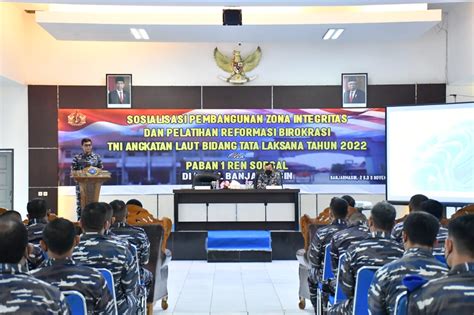 Sinar Pagi Baru Lanal Banjarmasin Melaksanakan Sosialiasi Zona