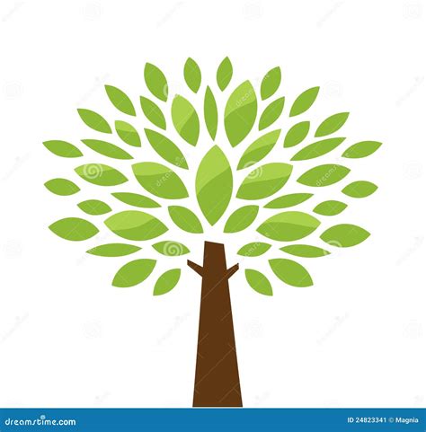 Stylized Tree Stock Vector Illustration Of Beautiful 24823341