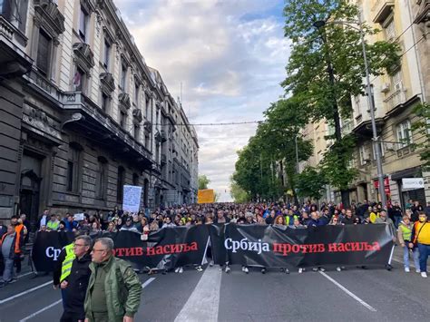 Ve Eras Novi Protest Srbija Protiv Nasilja Organizatori Najavili