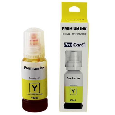 Cerneala Compatibila Premium Epson L103 Ecotank Procart Flacon Xxl 100 Ml Yellow Emagro