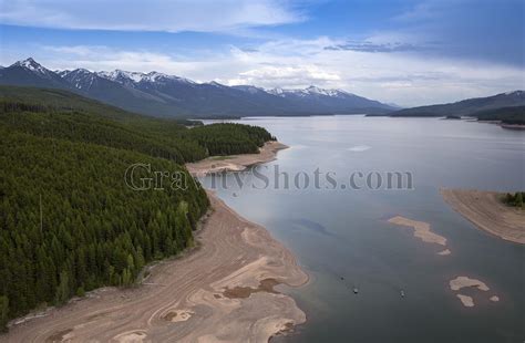 Early Boating on Hungry Horse Reservoir - GravityShots.com