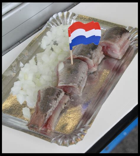 Hollandse Nieuwe Raw Herring A Typical Dutch Cuisine Netherlands