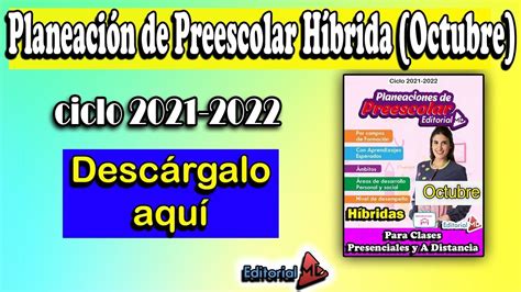 Descarga Planeaci N H Brida De Preescolar Del Mes De Octubre