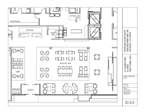 Hotel Lobby Floor Plan