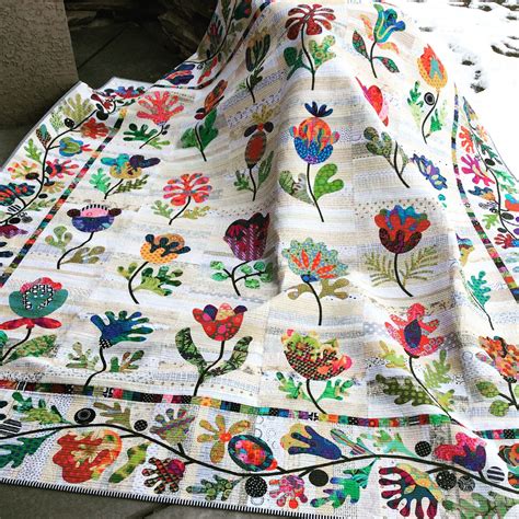 Flower Garden Quilt Kim McClean Pattern Laila Nelson Patchwork