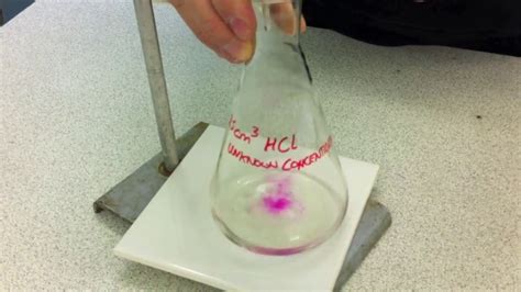 Titration Experiment Using Phenolphthalein