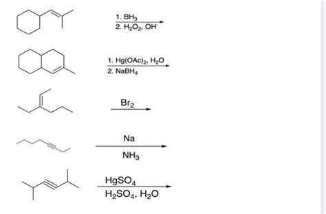 Solved Bh H O Oh Hg Oac H O Nabh Br Na Chegg