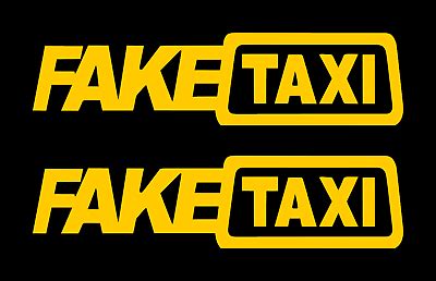 Fake Taxi Qty Car Auto Sticker Ride Faketaxi Window Decals Ebay