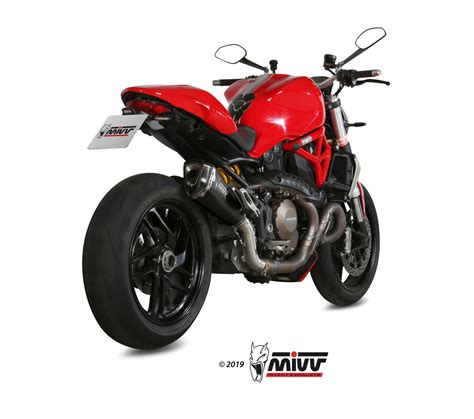 Mivv Delta Race RVS Black Einddemper Met E Keur Ducati Monster 1200