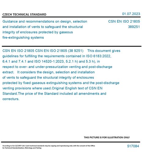 CSN EN ISO 21805 Guidance And Recommendations On Design Selection