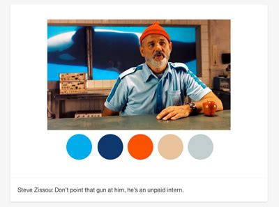 ウェスアンダーソン監督映画の色の組み合せを考察するTumblrWes Anderson Palettes mifdesign