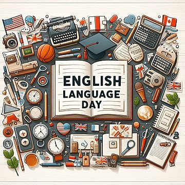 English Language Day Background, English, Holidays Background Image And ...