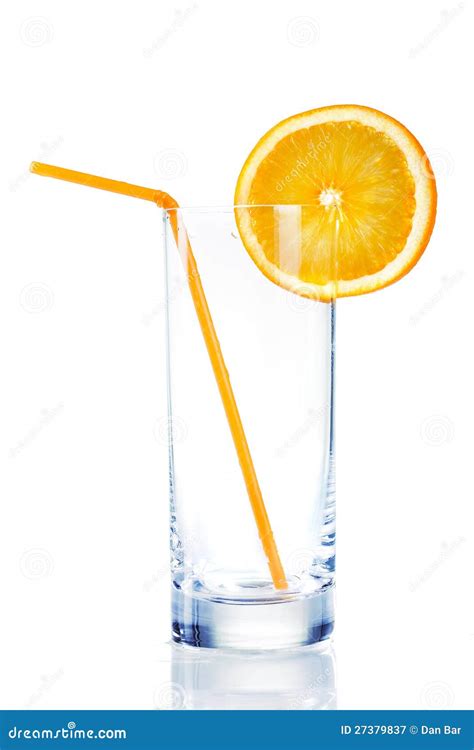 Empty Glass For Orange Juice Stock Image Image Of Fruit Cold 27379837