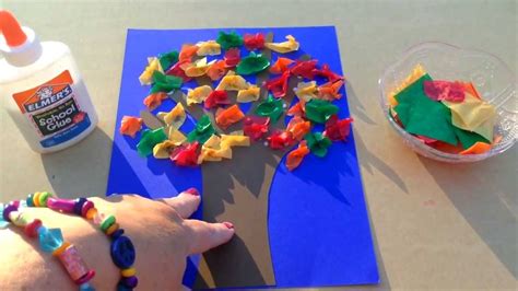 Tissue Paper Trees Preschool