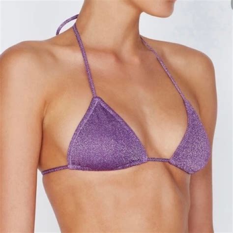 Triangl Swimwear Swim Triangl Vinca Violet Sparkle Bikini Top