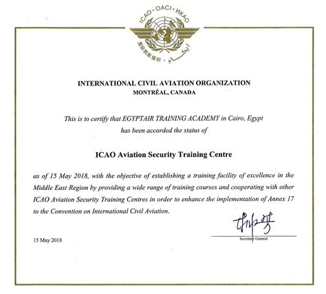 ICAO Certificates