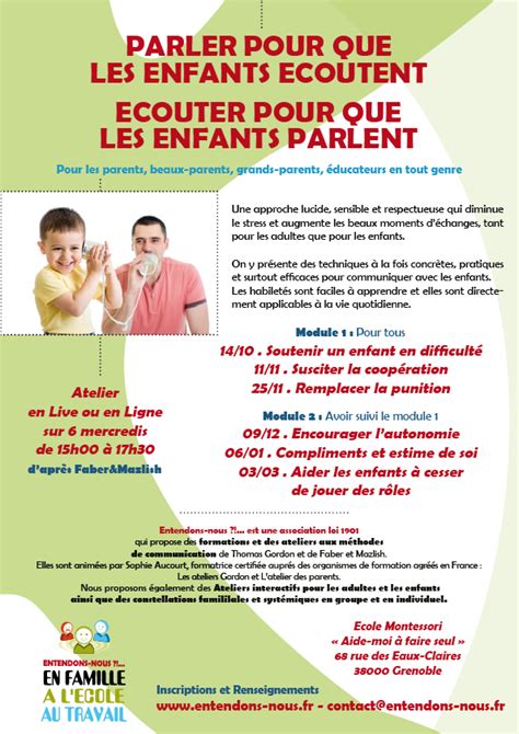 Parler Pour Que Les Enfants Coutent Couter Pour Que Les Enfants