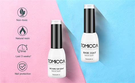 Tomicca Top Coat And Base Coat Amazon De Beauty