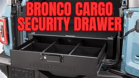 Bronco Rear Cargo Security Drawer Youtube