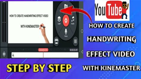 How To Create Handwriting Effect Video With Kinemaster Offical Video