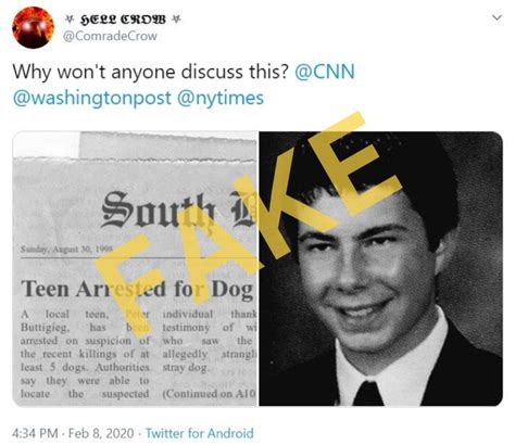 Was a Teenaged Pete Buttigieg Arrested for Killing Dogs? | Snopes.com