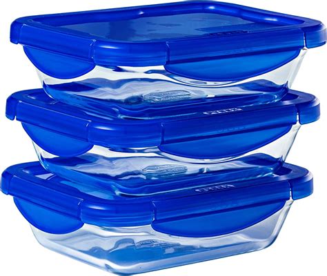 Pyrex Cook Heat Lot De Plats En Verre Avec Couvercles