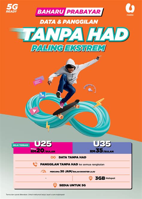 U Mobile Lancar Pelan Prabayar 5G Tanpa Had Bermula Daripada RM20