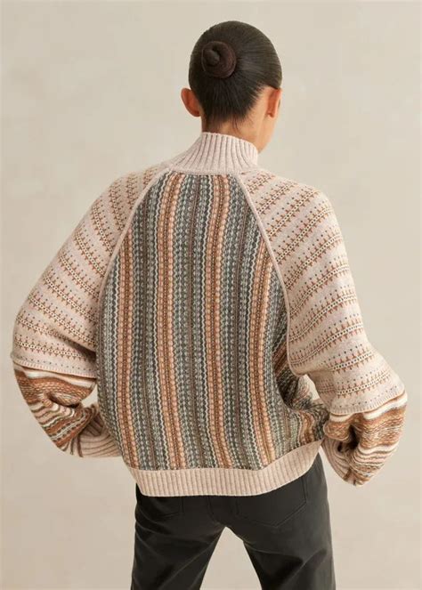 Merino Cashmere Patchwork Fair Isle Sweater Me Em In Fair Isle