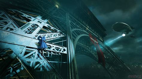 Assassin S Creed Unity Arno Mitraille Des Avions Depuis La Tour Eiffel Dans Une Nouvelle Bande