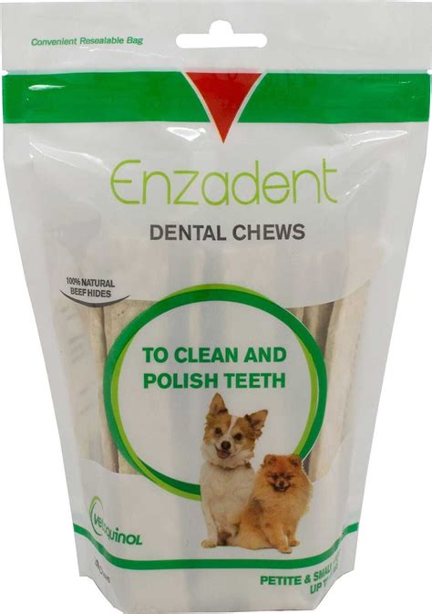 Vetoquinol Enzadent Oral Care Dog Dental Chews 30 Count Petite