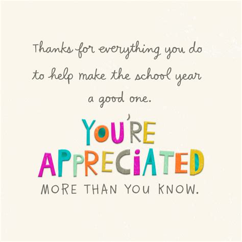 Our School Is Lucky To Have You Thank You Card Greeting Cards Hallmark Thank A Teacher