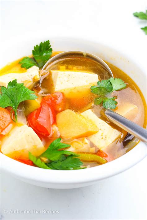 Thai Lemongrass Soup - Authentic Thai Recipes