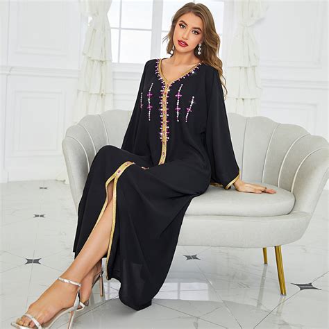 Robe Caftan Aux Couleurs Femme Retourauxorigines