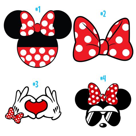 Minnie Mouse Vinyl Sticker Series Etsy